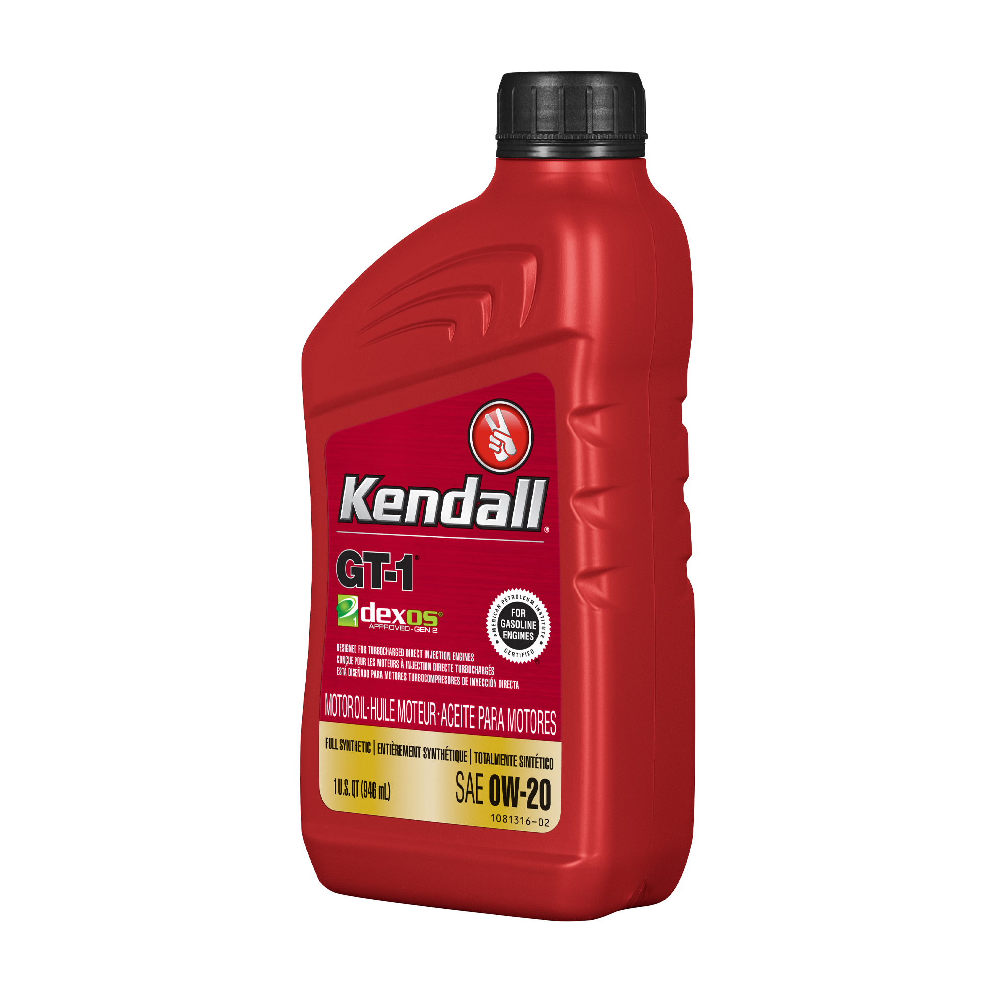 Kendall GT-1 Dexos1 FS 0W-20 1Qt 0,946 L - 3