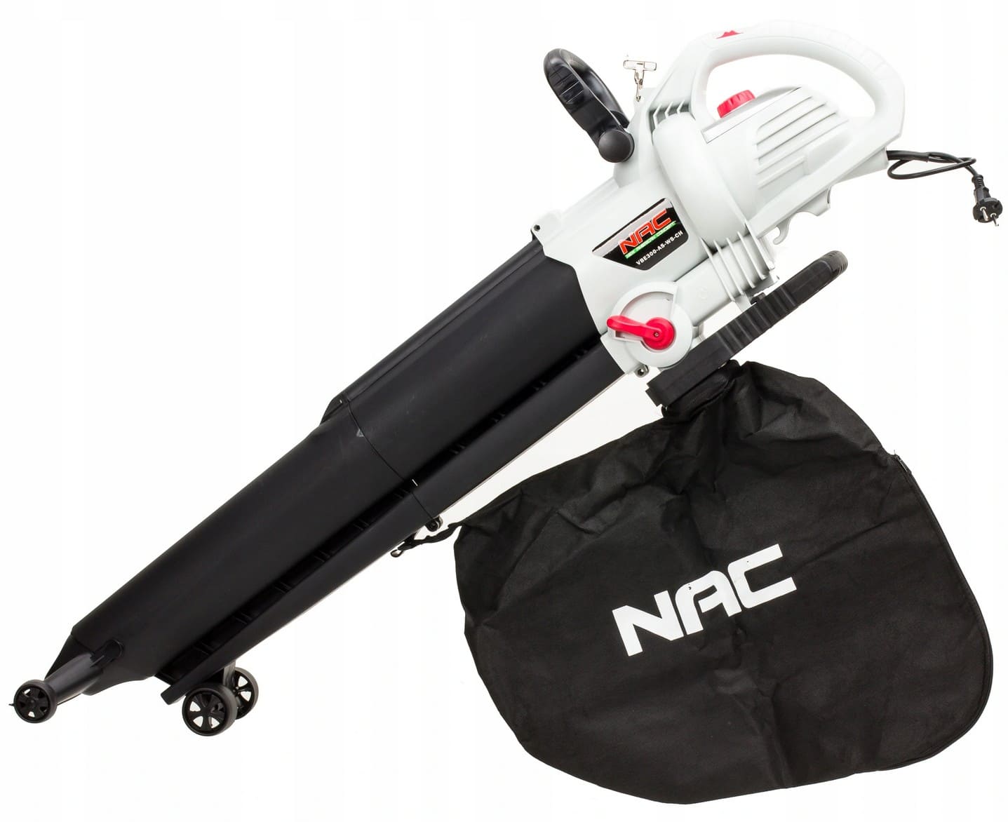 Lövblås eldriven, lövsug - 240V 3000W lövuppsamlare, 14 m3/min, 45L, 10:1, 8000-14000 RPM, NAC - 3