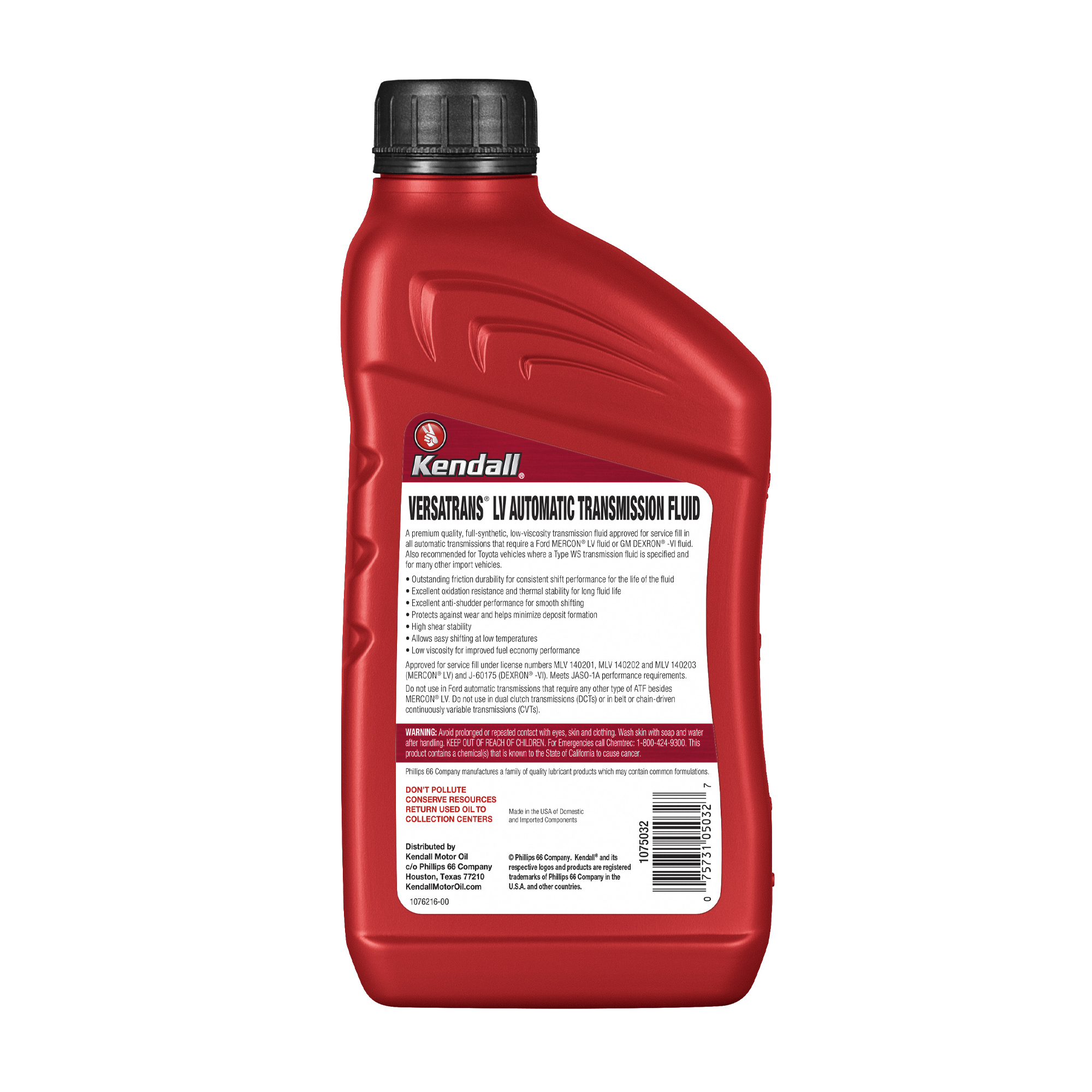 Kendall ATF Versa Trans LV Full Synt 1Qt 0,946 L - 2