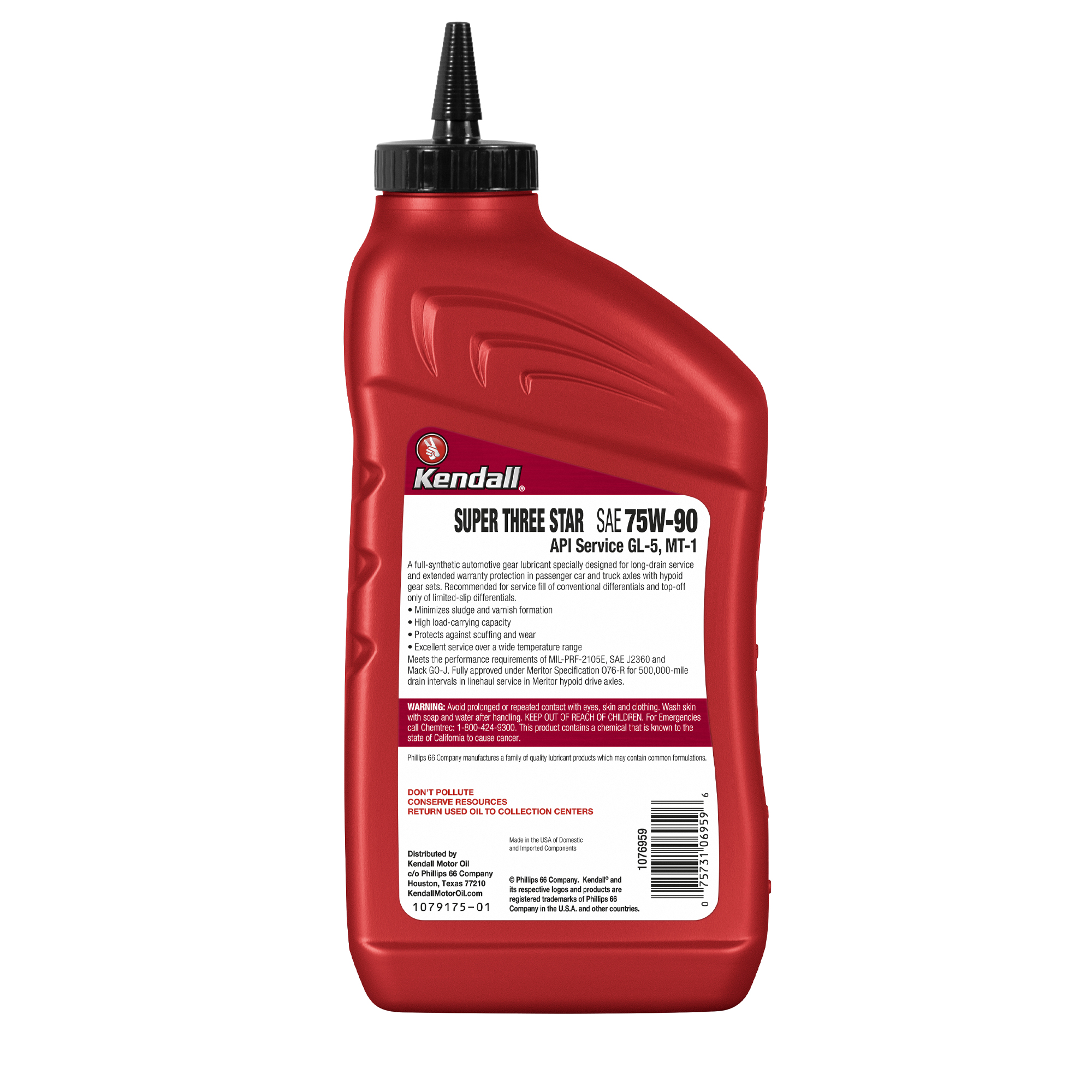Kendall Super Three Star 75W-90 1Qt 0,946 L - 2
