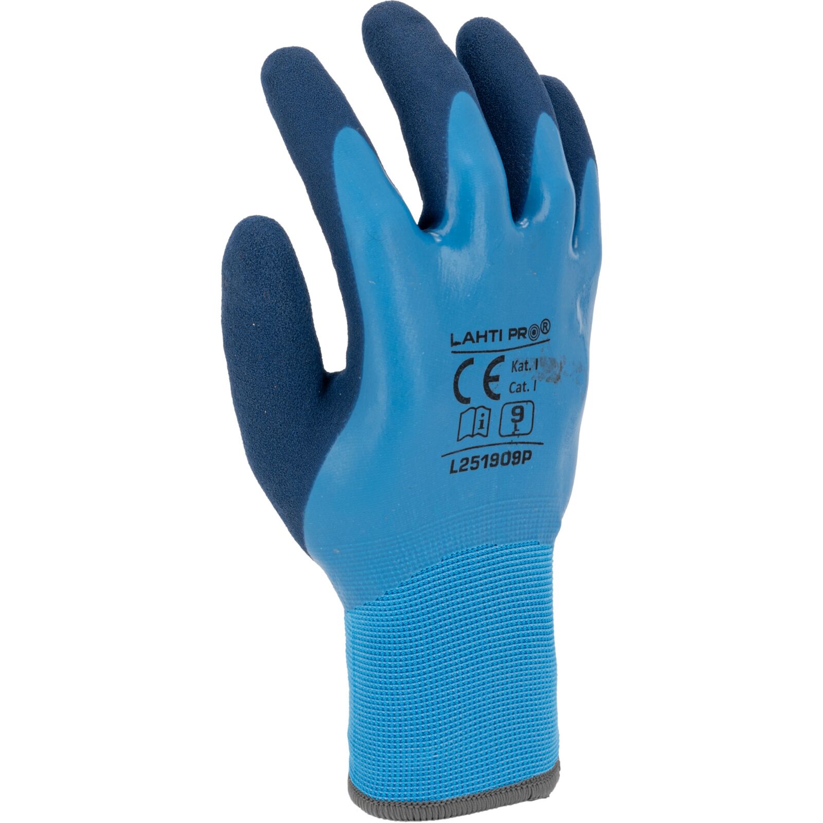 LahtiPro Arbertshandskar vinterhandskar, Blå L251909P, CE, LAHTI (Handskestorlek : 9 [L] Handlängd 19,2cm Omkrets 22,9cm) - 4