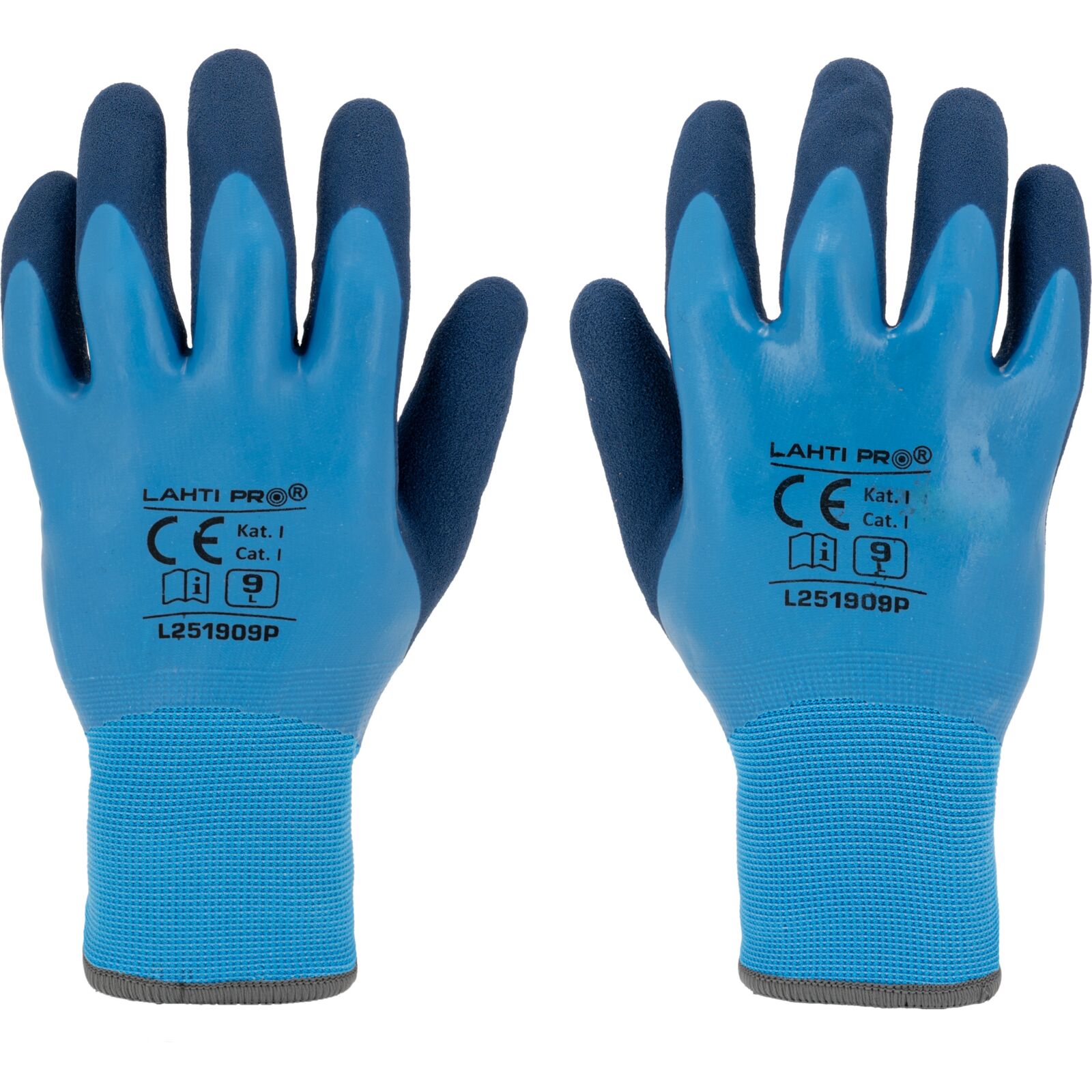 LahtiPro Arbertshandskar vinterhandskar, Blå L251909P, CE, LAHTI (Handskestorlek : 10 [XL] Handlängd 20,4cm Omkrets 25,4cm) - 6