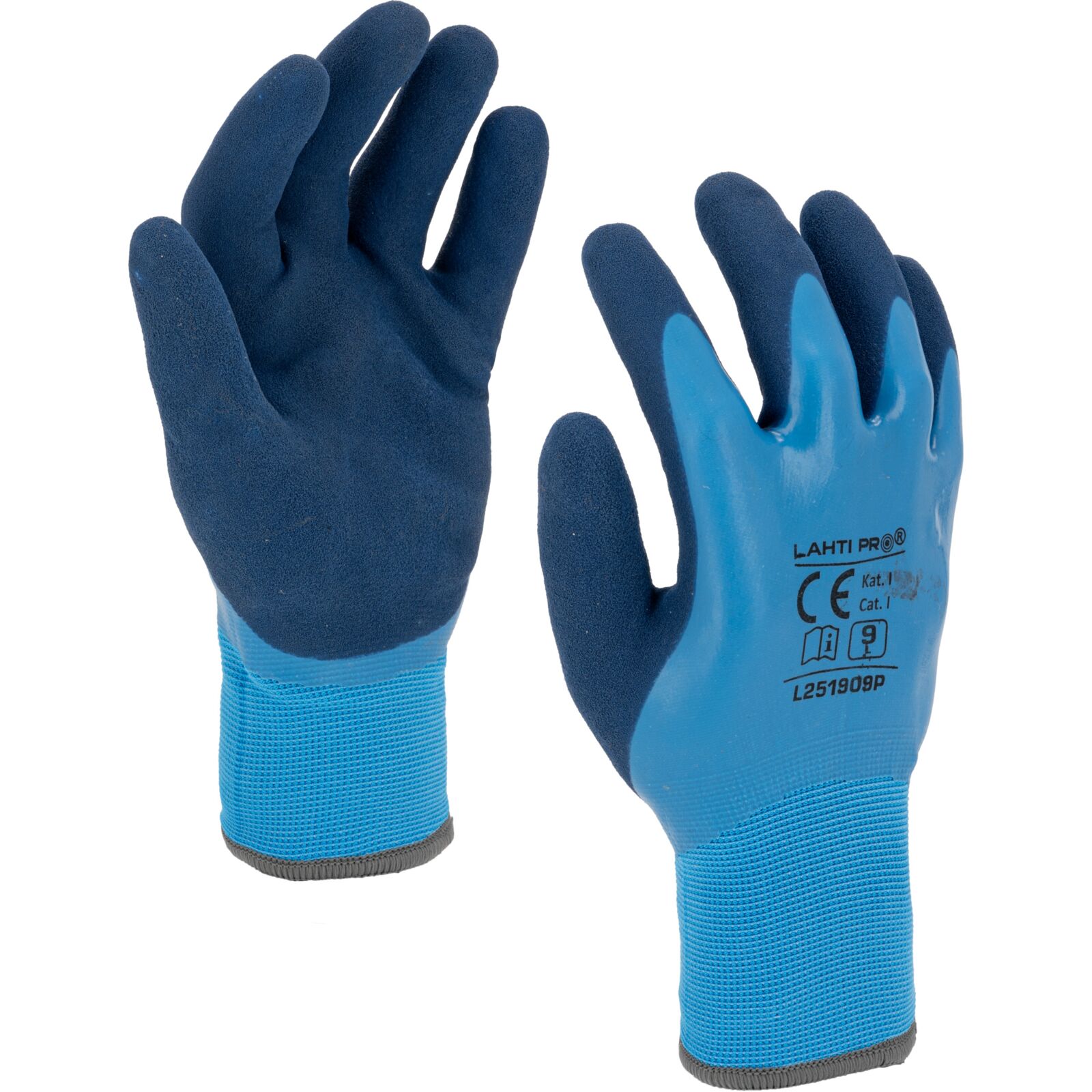 LahtiPro Arbertshandskar vinterhandskar, Blå L251909P, CE, LAHTI (Handskestorlek : 10 [XL] Handlängd 20,4cm Omkrets 25,4cm) - 3