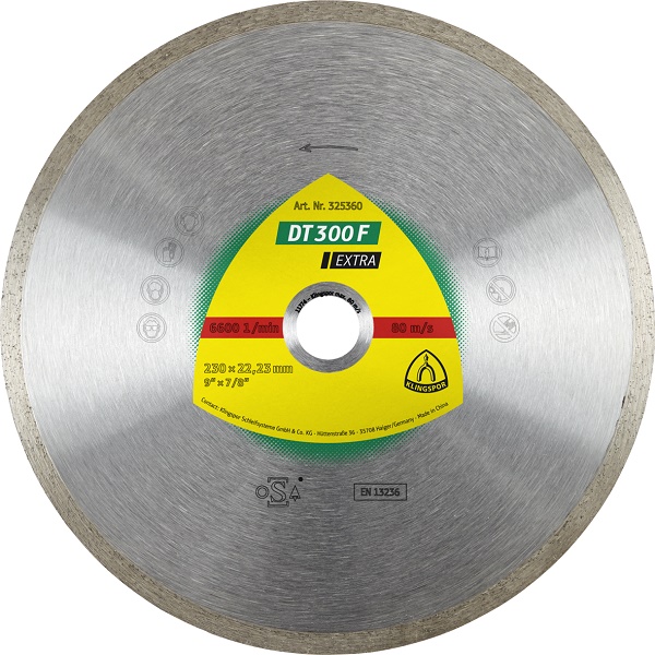 Klingspor Diamantkapskiva 125 x 1.6 x 22.2 mm 7 mm DT300UT EX