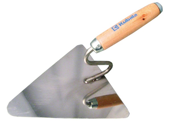Stainless Triangular Trowel, 11516090 mm, Trähandatg