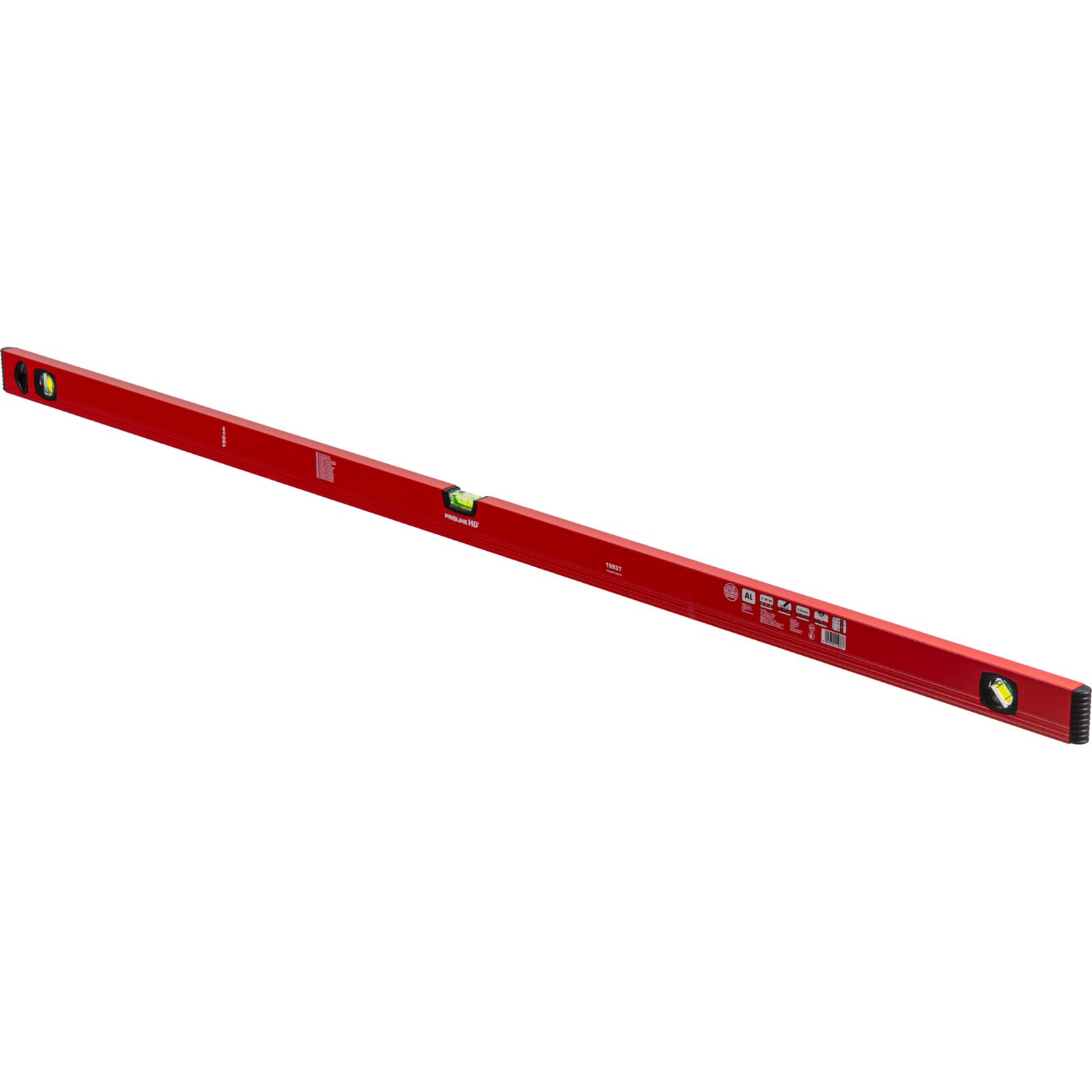PROLINE TOOLS HD Vattenpass Aluminium 150 cm, Rostfri Magnetisk 2 Magneter, Pulverlackat, Kapro - 6