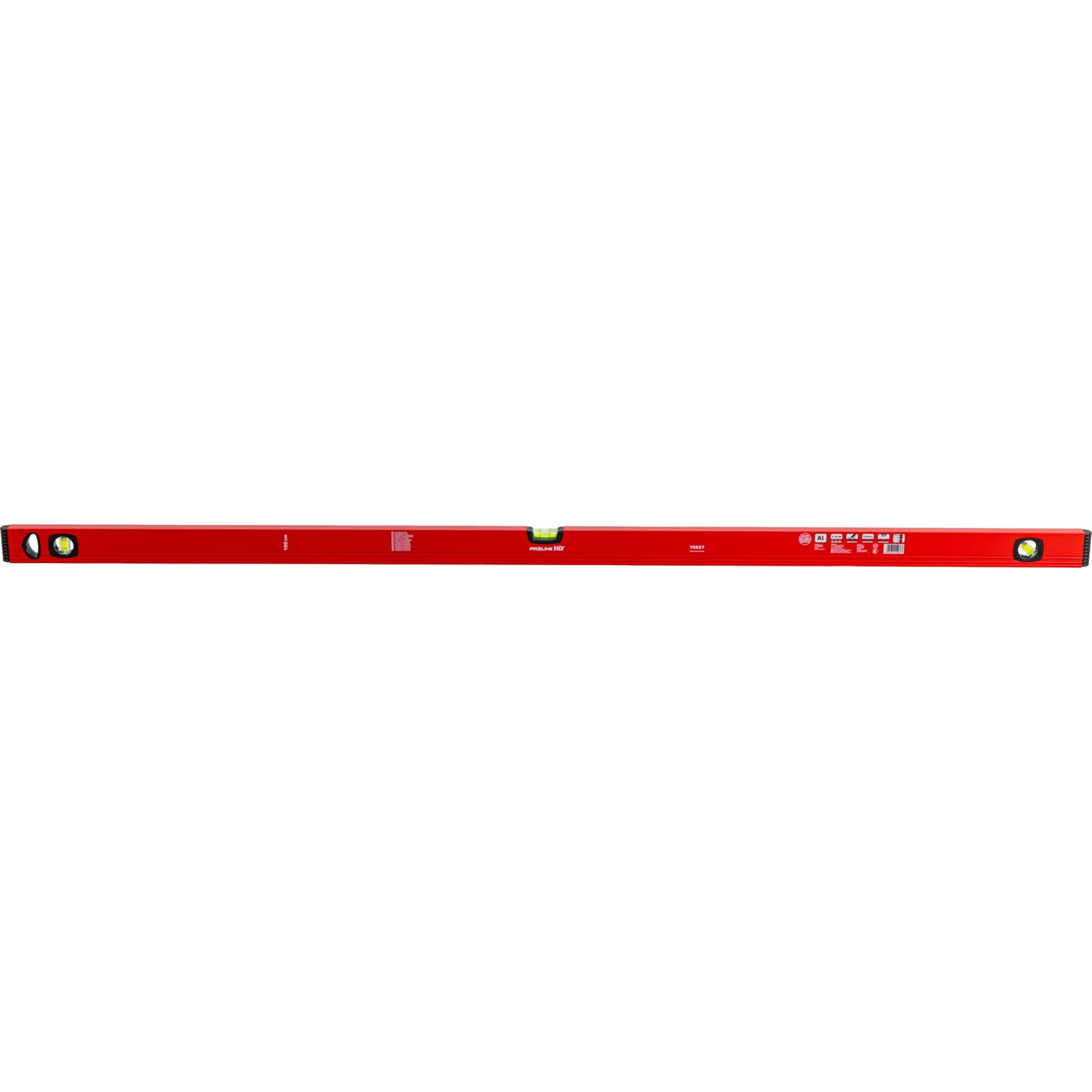 PROLINE TOOLS HD Vattenpass Aluminium 150 cm, Rostfri Magnetisk 2 Magneter, Pulverlackat, Kapro - 2