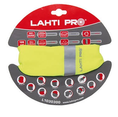 LahtiPro Universal huvudduk / ansiktsmask med reflex, svart