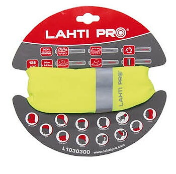LahtiPro Universal huvudduk / ansiktsmask med reflex, svart