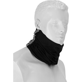 LahtiPro Universal huvudduk / ansiktsmask med reflex, svart