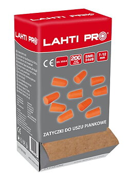 LahtiPro Öronproppar skumplast, 200 par, CE
