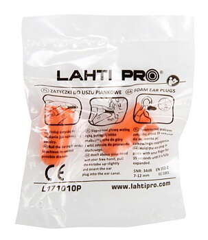 LahtiPro Öronproppar skumplast, 5 par, CE