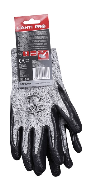 LahtiPro Gloves Nitrile Cut Res. 5, L200211P, (Butiksförp.), 11 , CE, LAHTI