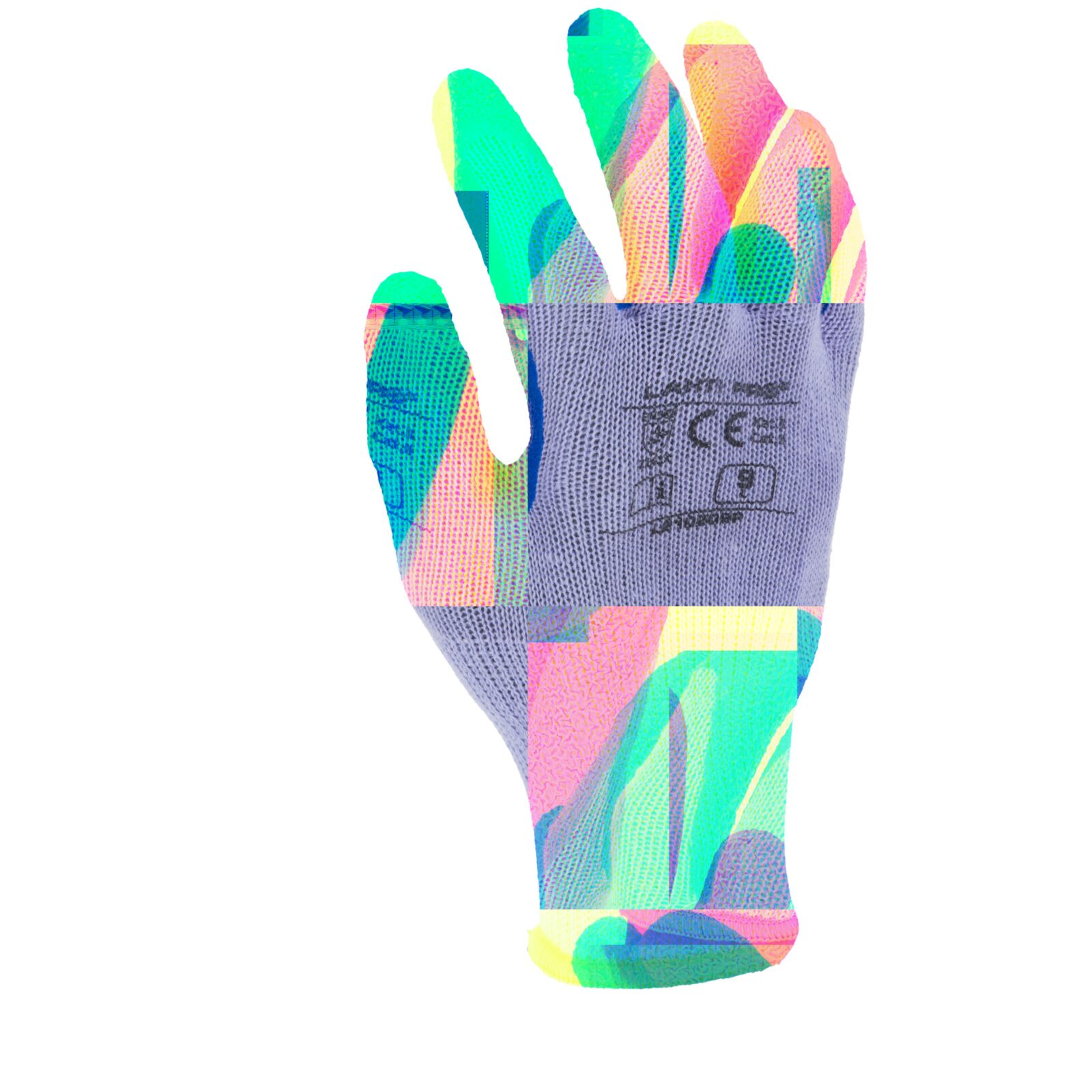 LahtiPro Gloves Latex Blue-Purple L210210P, 12 Pairs, 10 , CE, LAHTI - 2
