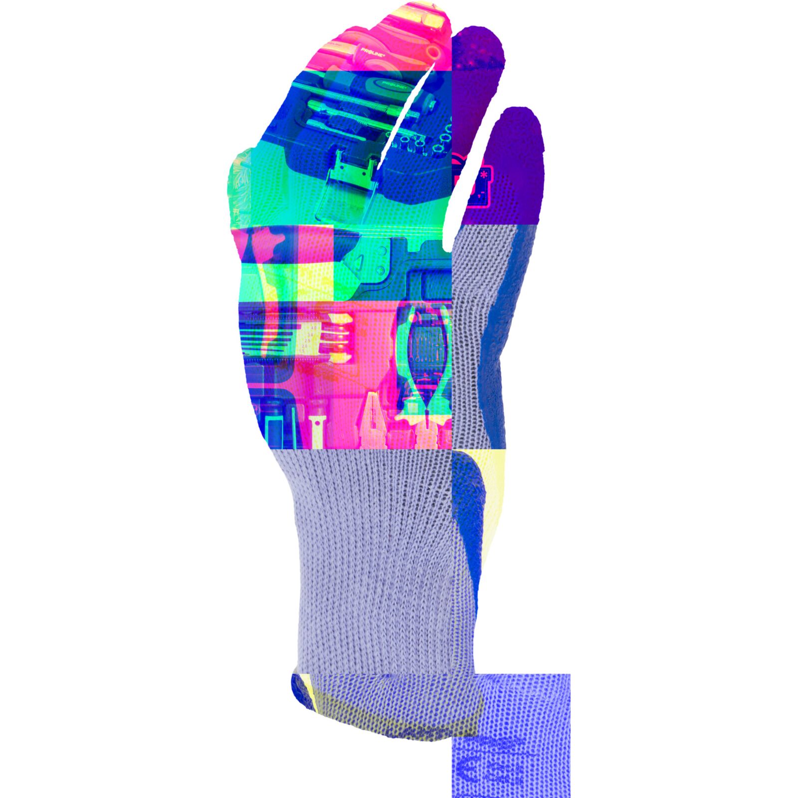 LahtiPro Gloves Latex Blue-Purple L210211P, 12 Pairs, 11 , CE, LAHTI - 4