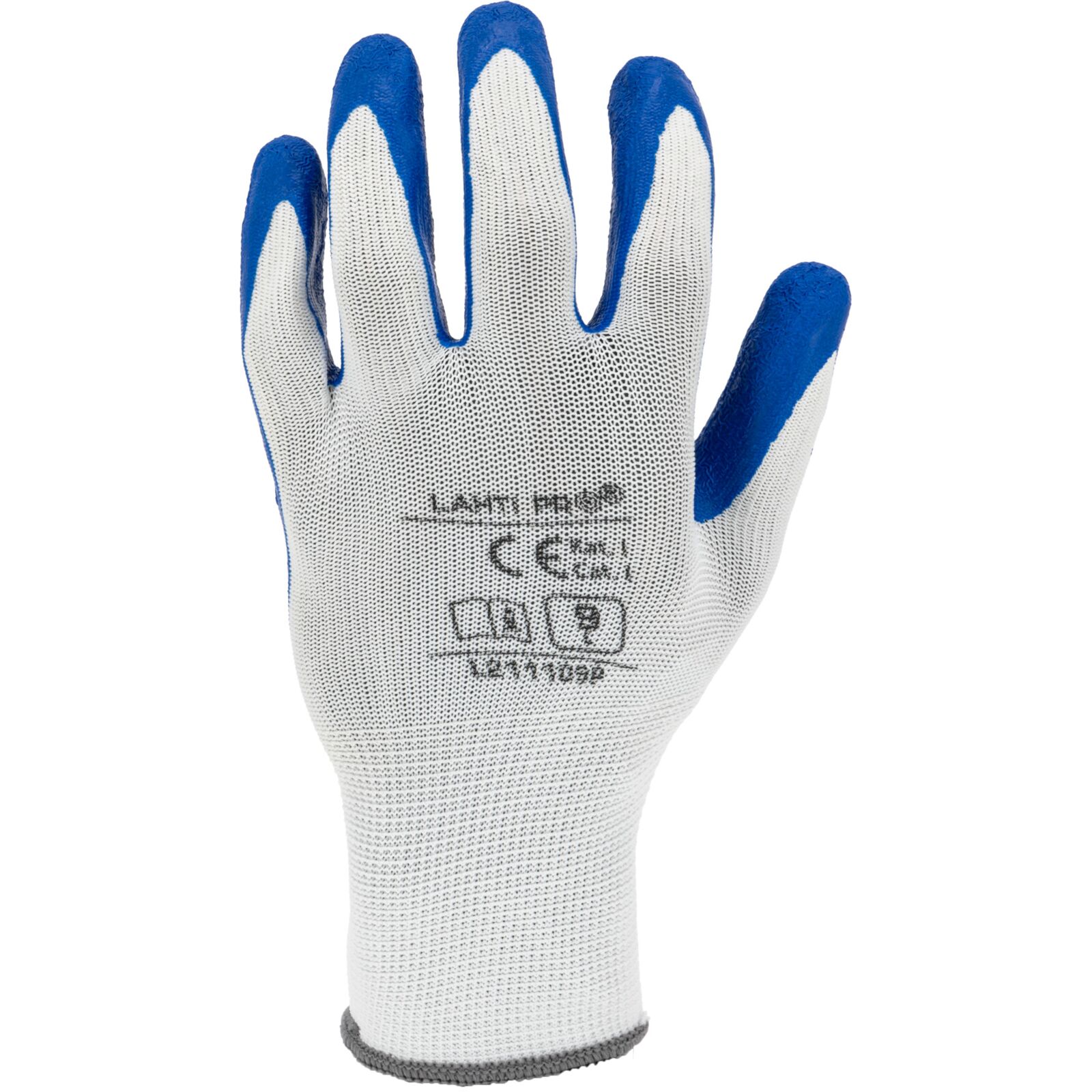 LahtiPro Gloves Latex Navy-White L211109P, 12 Pairs, 9 , CE, LAHTI - 4