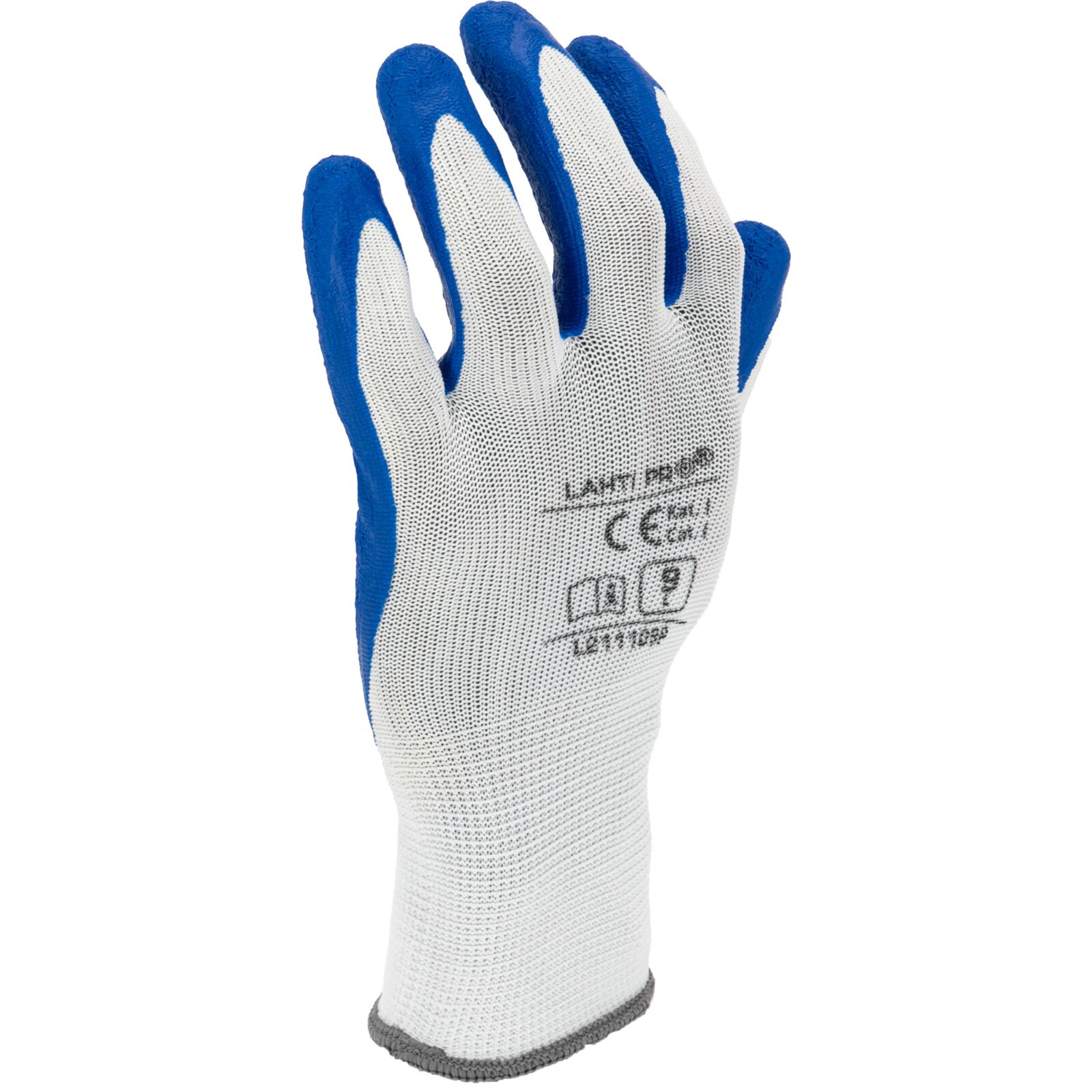 LahtiPro Gloves Latex Navy-White L211109P, 12 Pairs, 9 , CE, LAHTI - 3