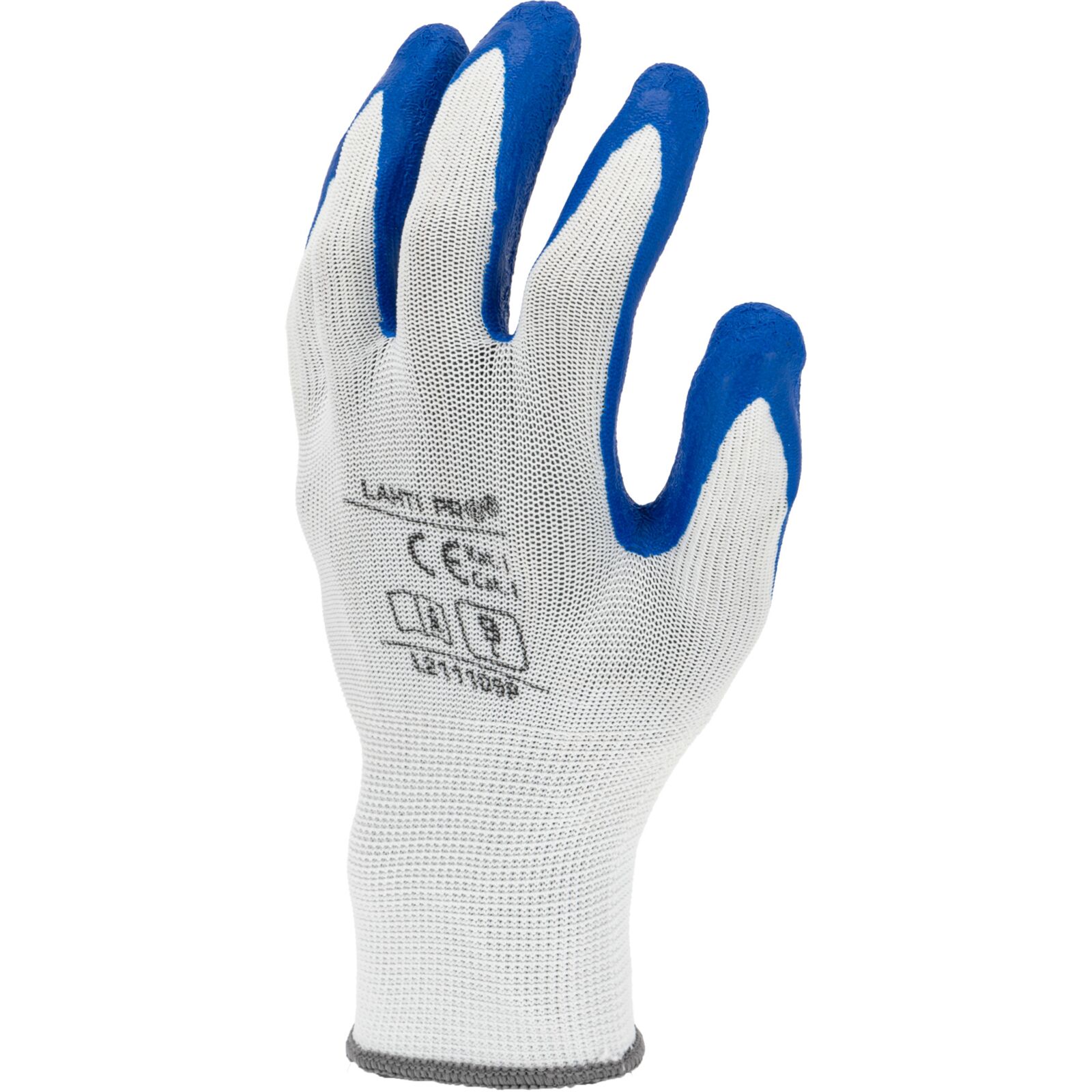 LahtiPro Gloves Latex Navy-White L211109P, 12 Pairs, 9 , CE, LAHTI - 5