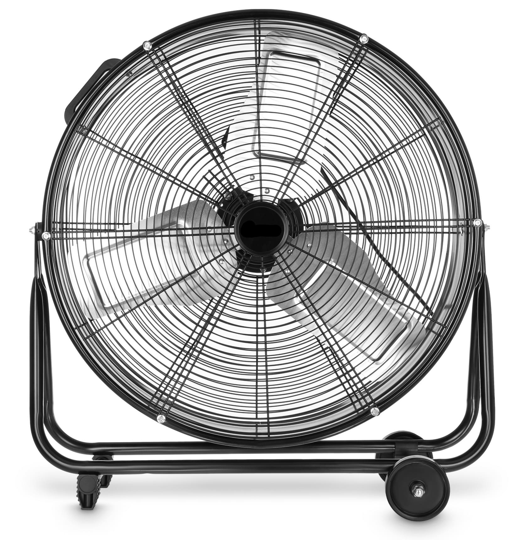 Kraftfull industrifläkt 61 cm (24) 220W, golvmodell med hjul, svart pulverlackad, 1300rpm, 12000 m3/h, Bestfan - 8