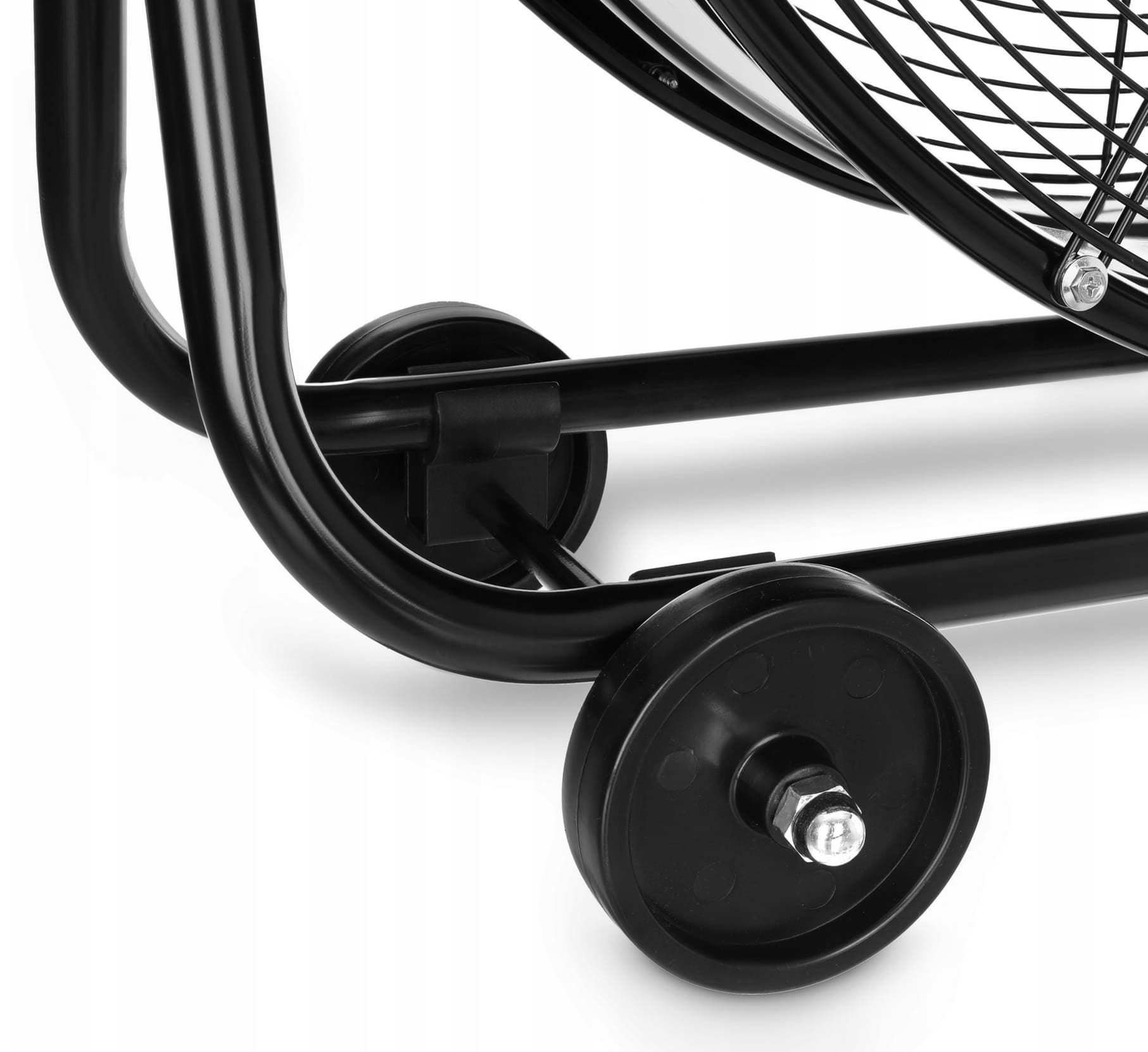 Kraftfull industrifläkt 61 cm (24) 220W, golvmodell med hjul, svart pulverlackad, 1300rpm, 12000 m3/h, Bestfan - 4