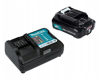 MAKITA Li-Ion Batteri 12 V 2 Ah + MAKITA Laddare DC10WD 12 V
