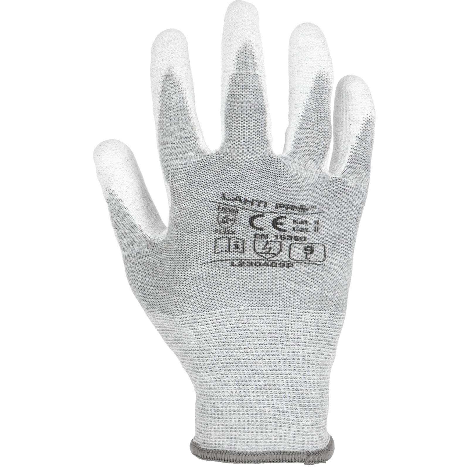 LahtiPro Gloves Pu Antistat. White L230407P, (Butiksförp.), 7 , CE, LAHTI - 6