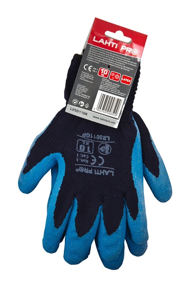 LahtiPro Handskar, latex, vadderade skyddshandskar, CE, LAHTI (Handskestorlek : 9 [L] Handlängd 19,2cm Omkrets 22,9cm)