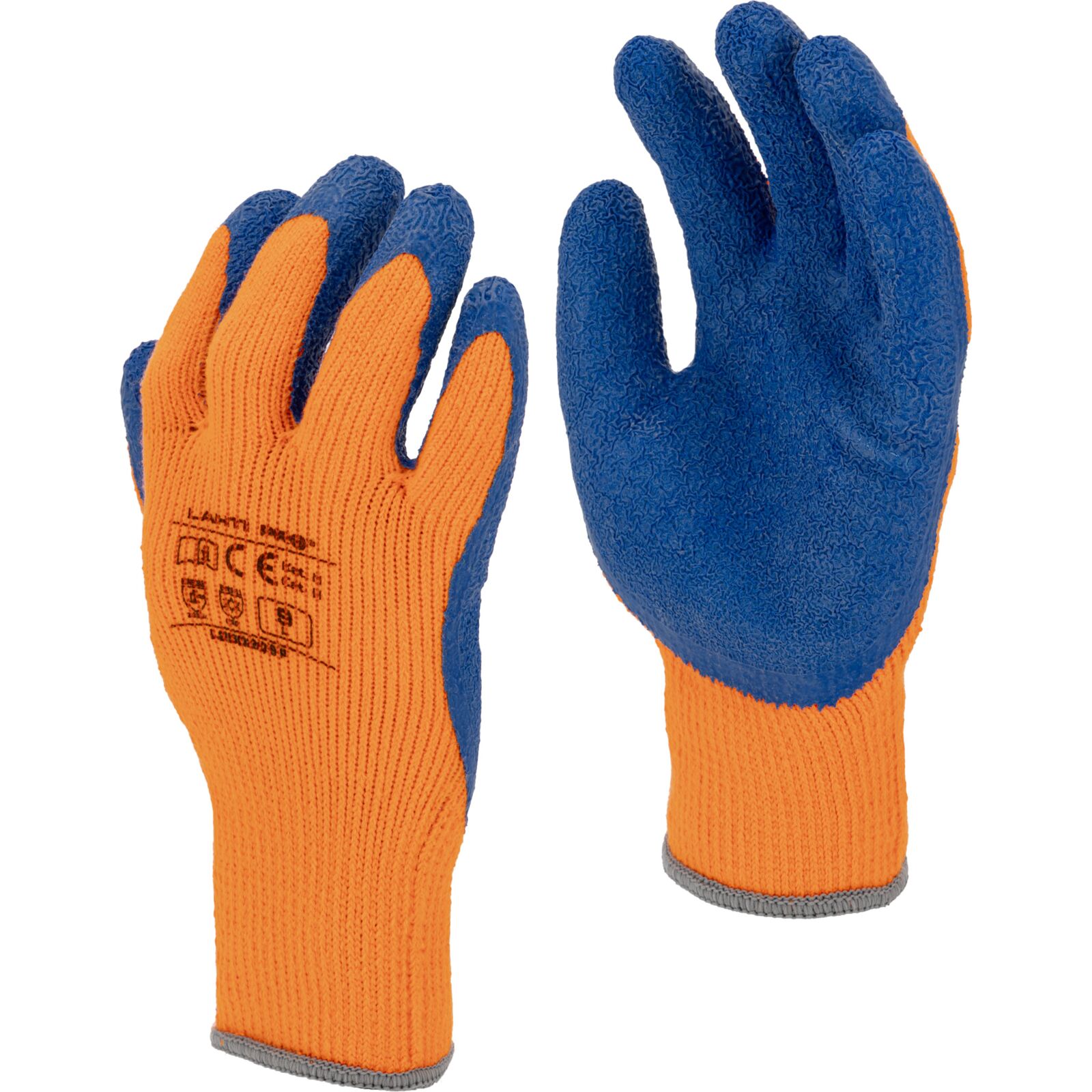 LahtiPro Handskar, Vinterhandskar Latexbelagda Vadderade Skyddshandskar, CE, LAHTI (Handskestorlek : 9 [L] Handlängd 19,2cm Omkrets 22,9cm) - 2