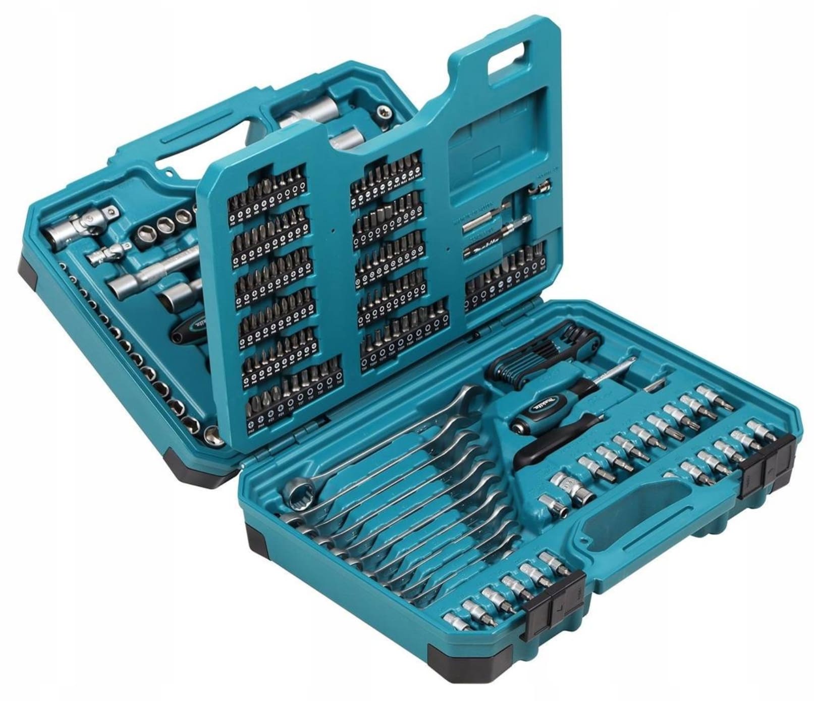 Handverktygssats, verktygsväska med 221 verktryg, MAKITA E-10883