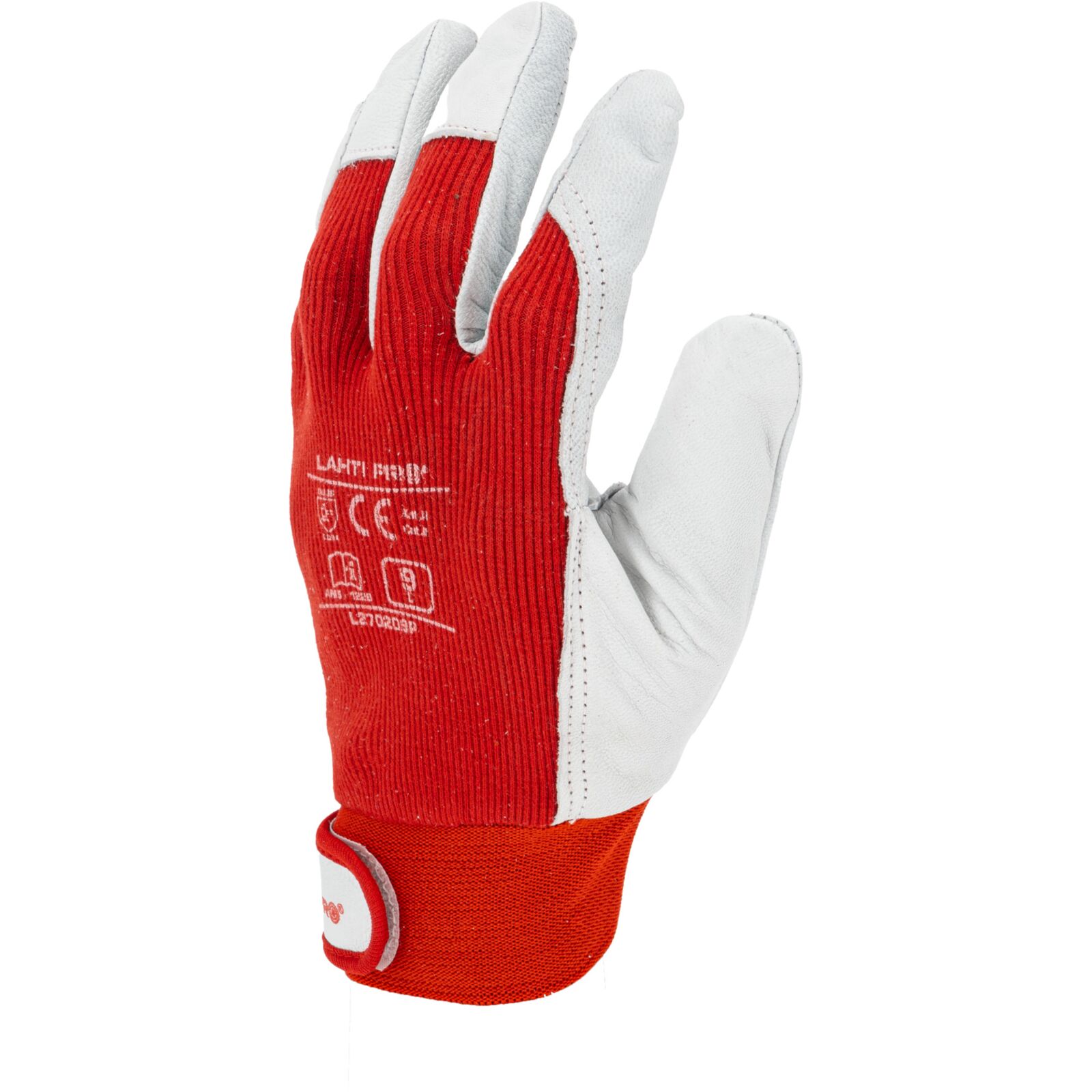 LahtiPro Handskar, st. 10, äkta getkinn, bomull, spandex, CE, EN 420, EN 388 (2122), LAHTI PRO L2702 (Handskestorlek : 10 [XL] Handlängd 20,4cm Omkrets 25,4cm) - 3