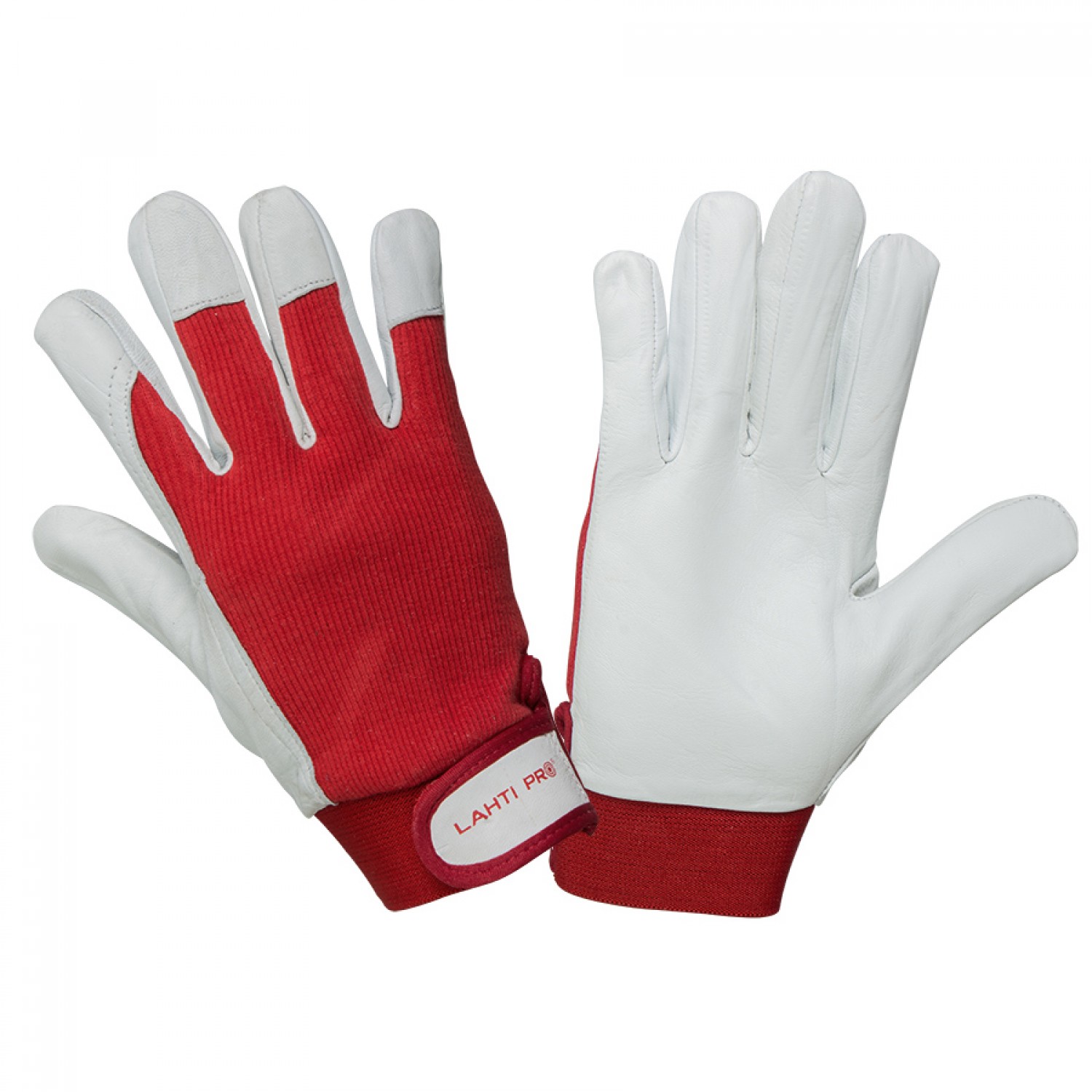 LahtiPro Handskar, st. 10, äkta getkinn, bomull, spandex, CE, EN 420, EN 388 (2122), LAHTI PRO L2702 (Handskestorlek : 10 [XL] Handlängd 20,4cm Omkrets 25,4cm)