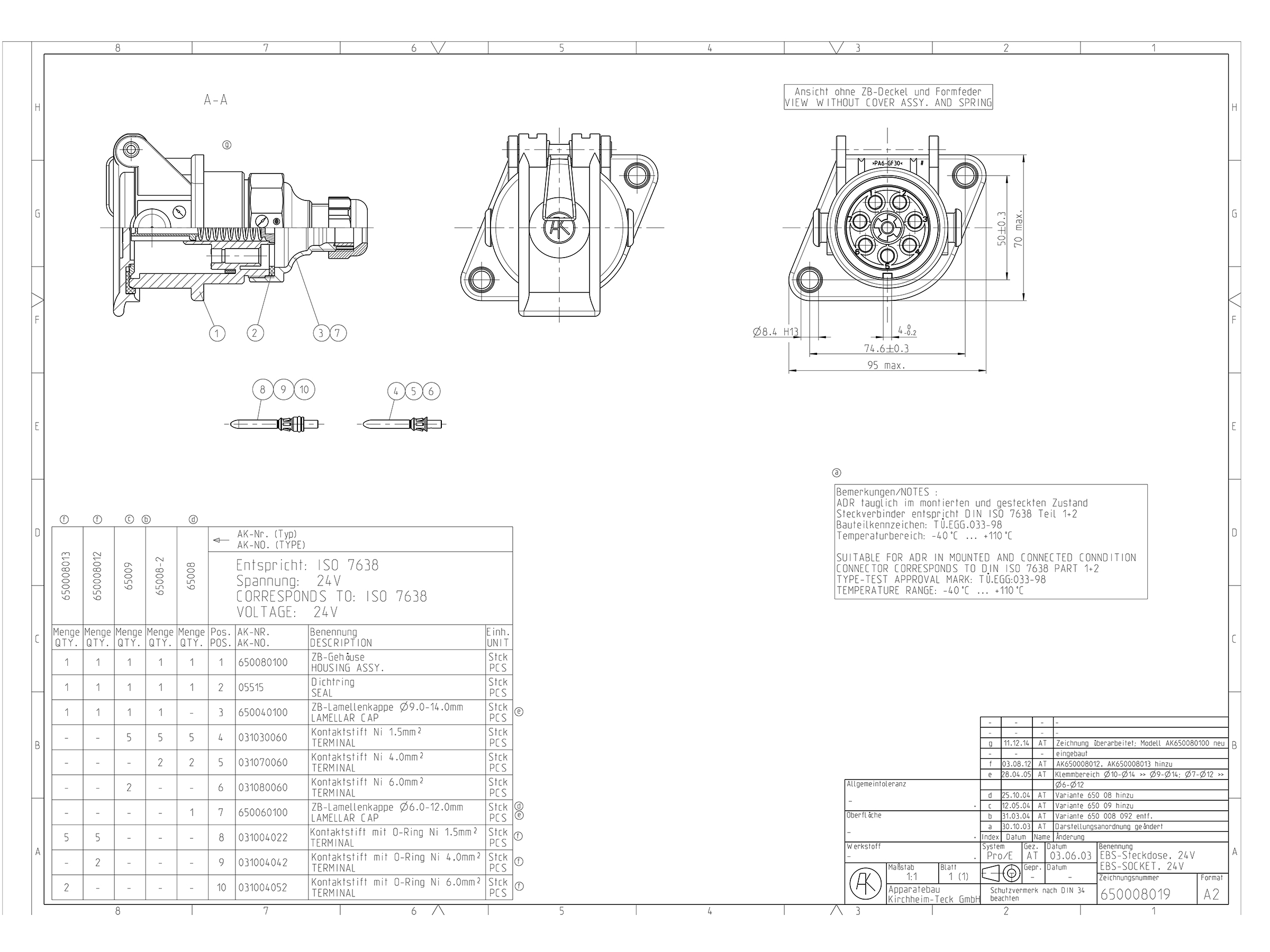 EBS-dosa 7-polig ISO 7638 - 5