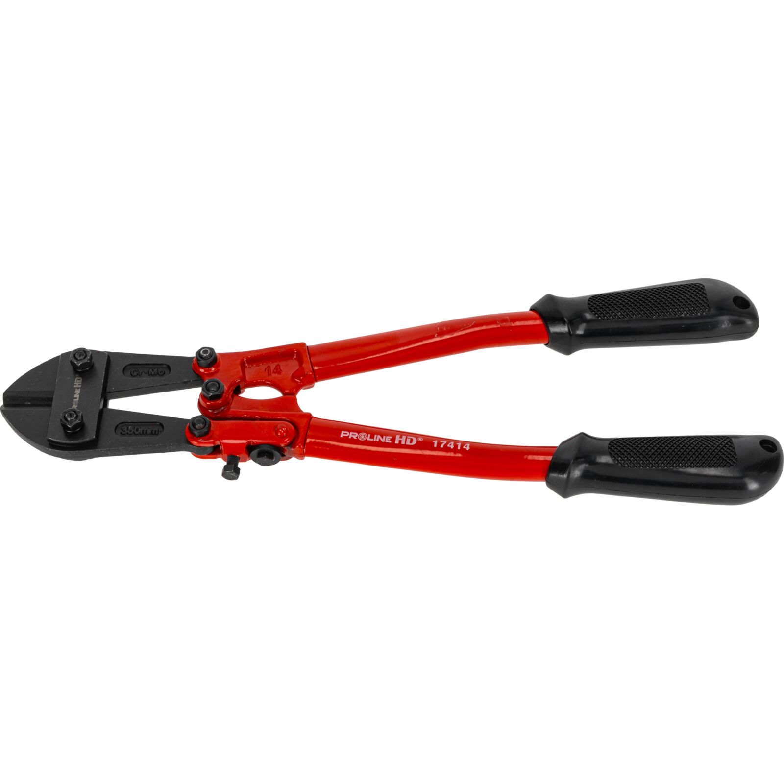 PROLINE TOOLS Kraftig bultsax 350 mm, kapdiam. 6 mm, Cr-Mo käftar, justering av klämkraft, gummibeklädda stålhandtag, orange kropp, Proline - 6
