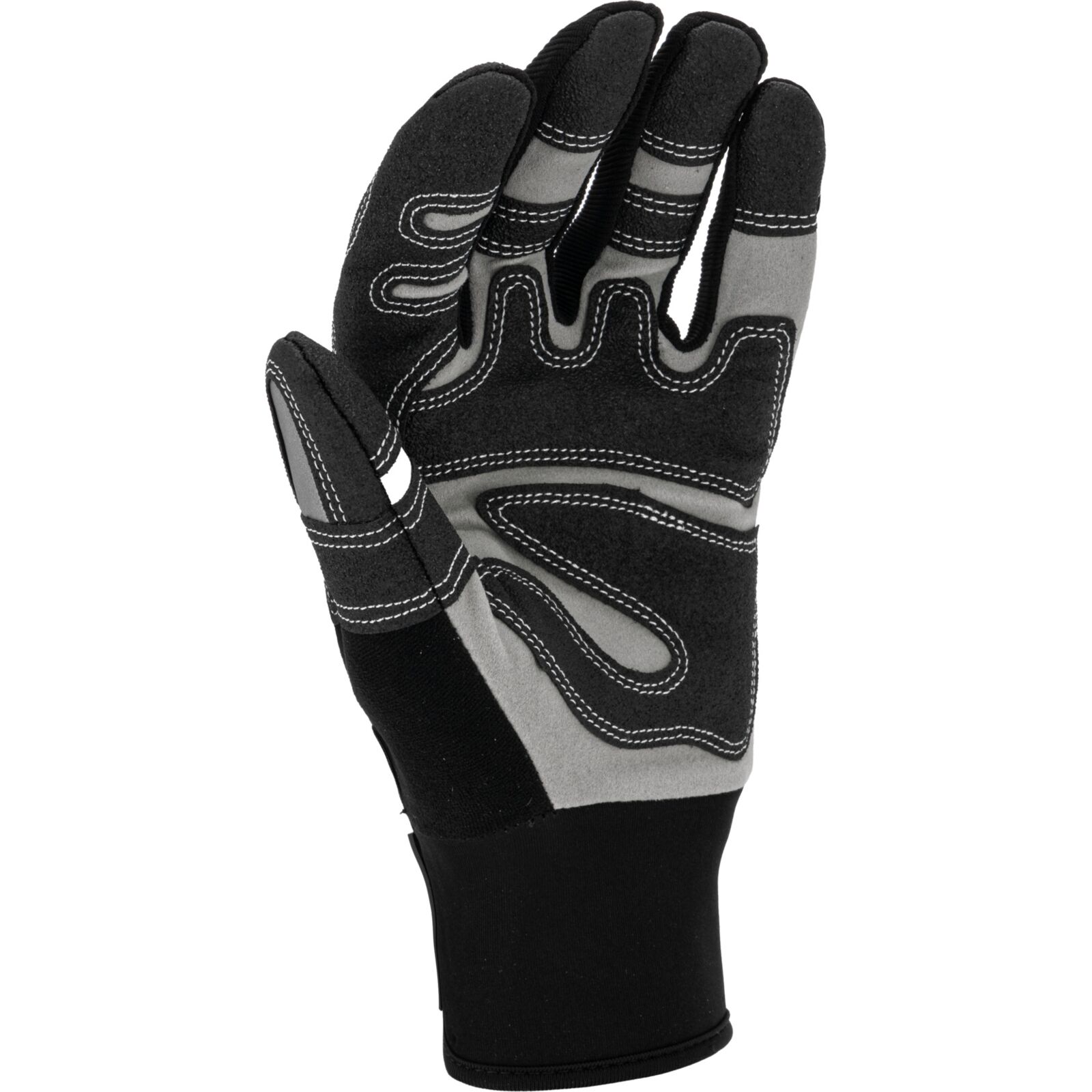 LahtiPro Handskar för mekaniker, st. 10, svart-blå, med reflex, spandex, PVC, CE, EN 420, LAHTI PRO L2807 - 4
