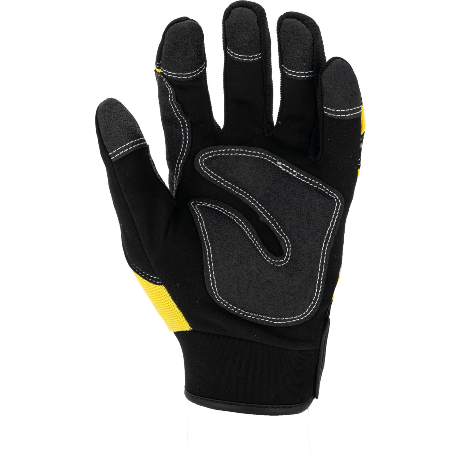 LahtiPro Handskar för mekaniker, st. 11, svart-gula, spadex, PVC, CE, EN 420, LAHTI PRO L2808 - 5