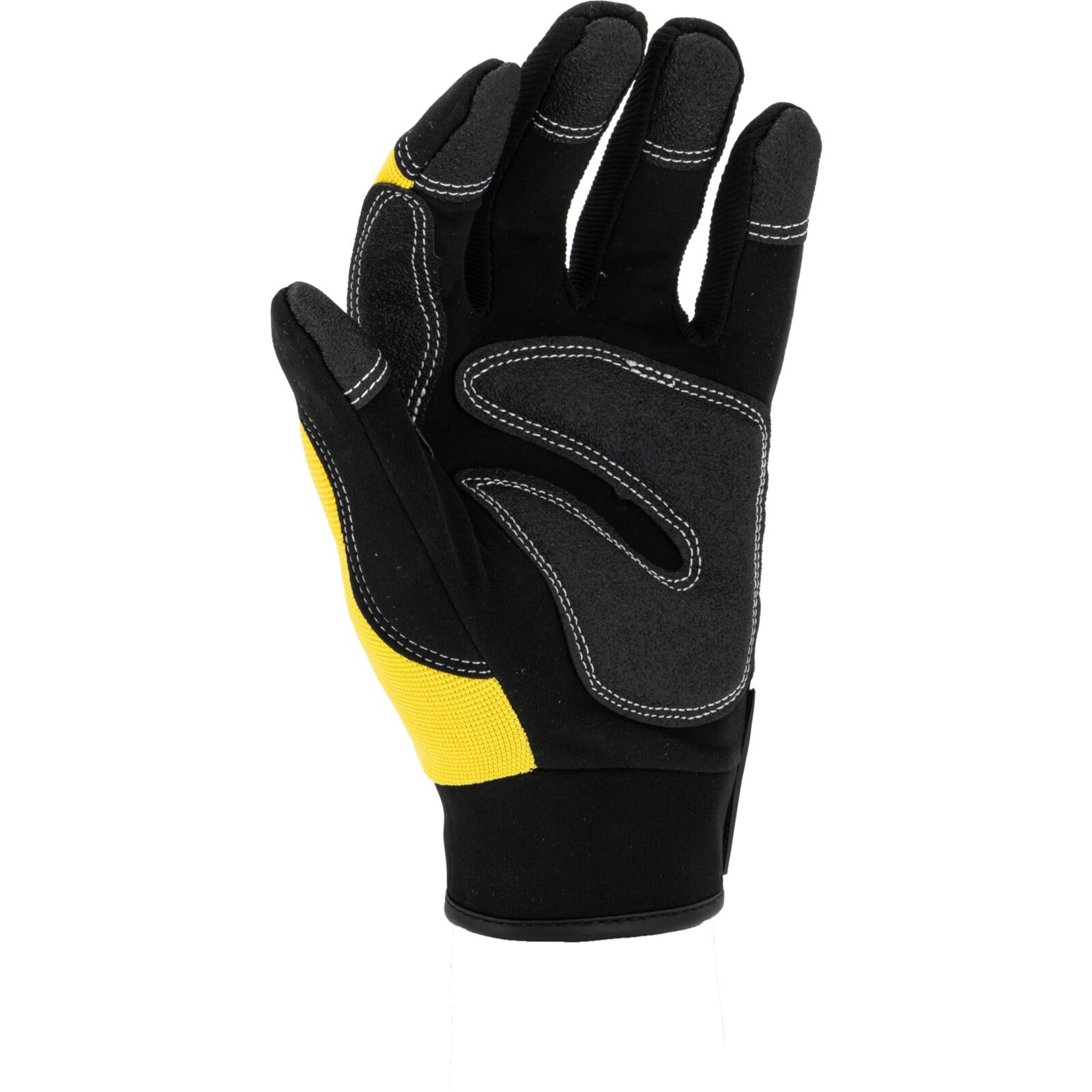 LahtiPro Handskar för mekaniker, st. 11, svart-gula, spadex, PVC, CE, EN 420, LAHTI PRO L2808 - 4