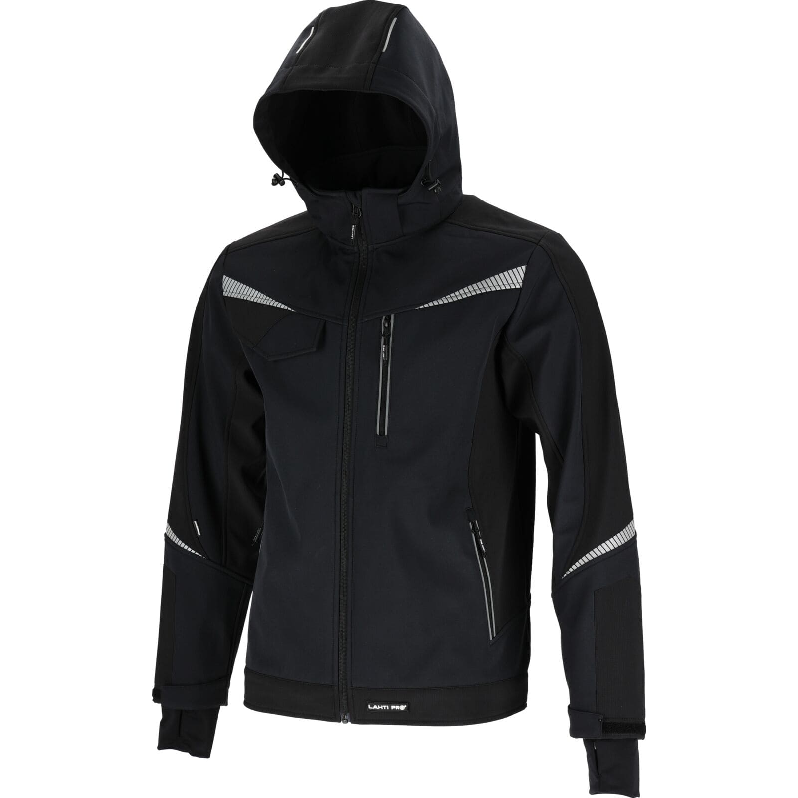 LahtiPro Softshell-Jacka med hood, svart, CE, LAHTI (Storlek : L)