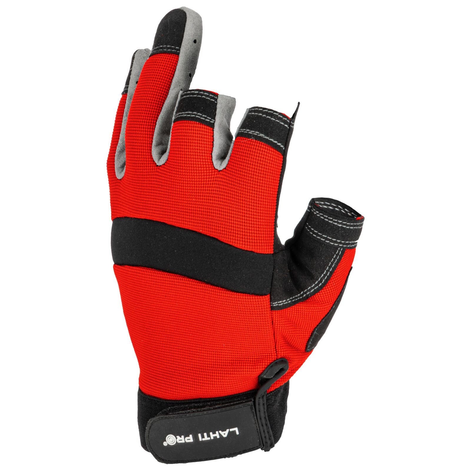 Handskar, st. 8-11, utan 3 fingrar, mikrofiber, spandex, CE, EN 420, LahtiPro L2812 (Handskestorlek : 9 [L] Handlängd 19,2cm Omkrets 22,9cm) - 4