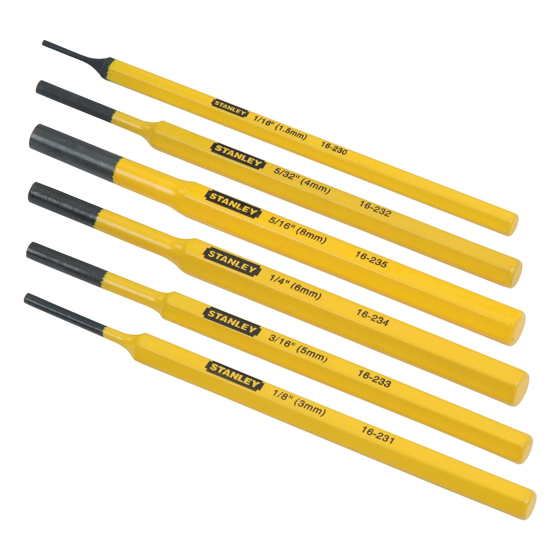 Stans, spetsmejsel, sats 6st, STANLEY