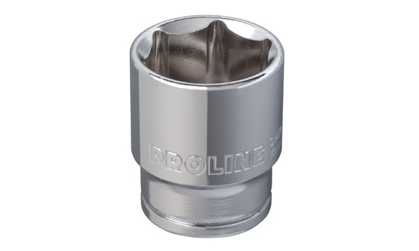 PROLINE TOOLS Hylsa 3/86-kant kort 6-24 mm, CRV, Proline (Storlek (mm) : 12)