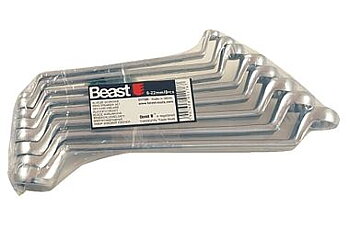 Beast Böjda kombinycklar 6-22 mm, WS, set med 8 st