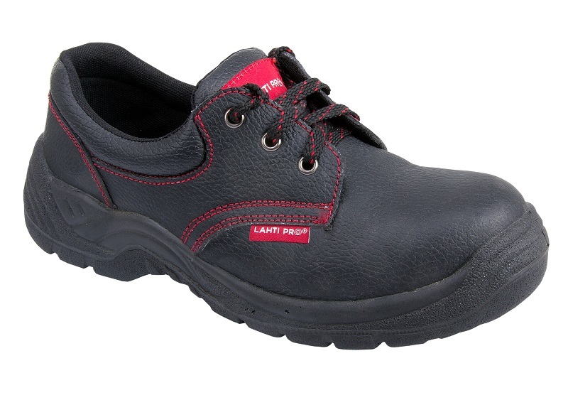 LahtiPro Shoes, No Toe Cap, Leather, Black, O1 Src , 39 , CE, LAHTI (Skostorlek : 43)