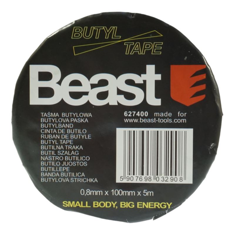 Beast Butylreparationstejp 10 cm x 5 m silver, butylgummi