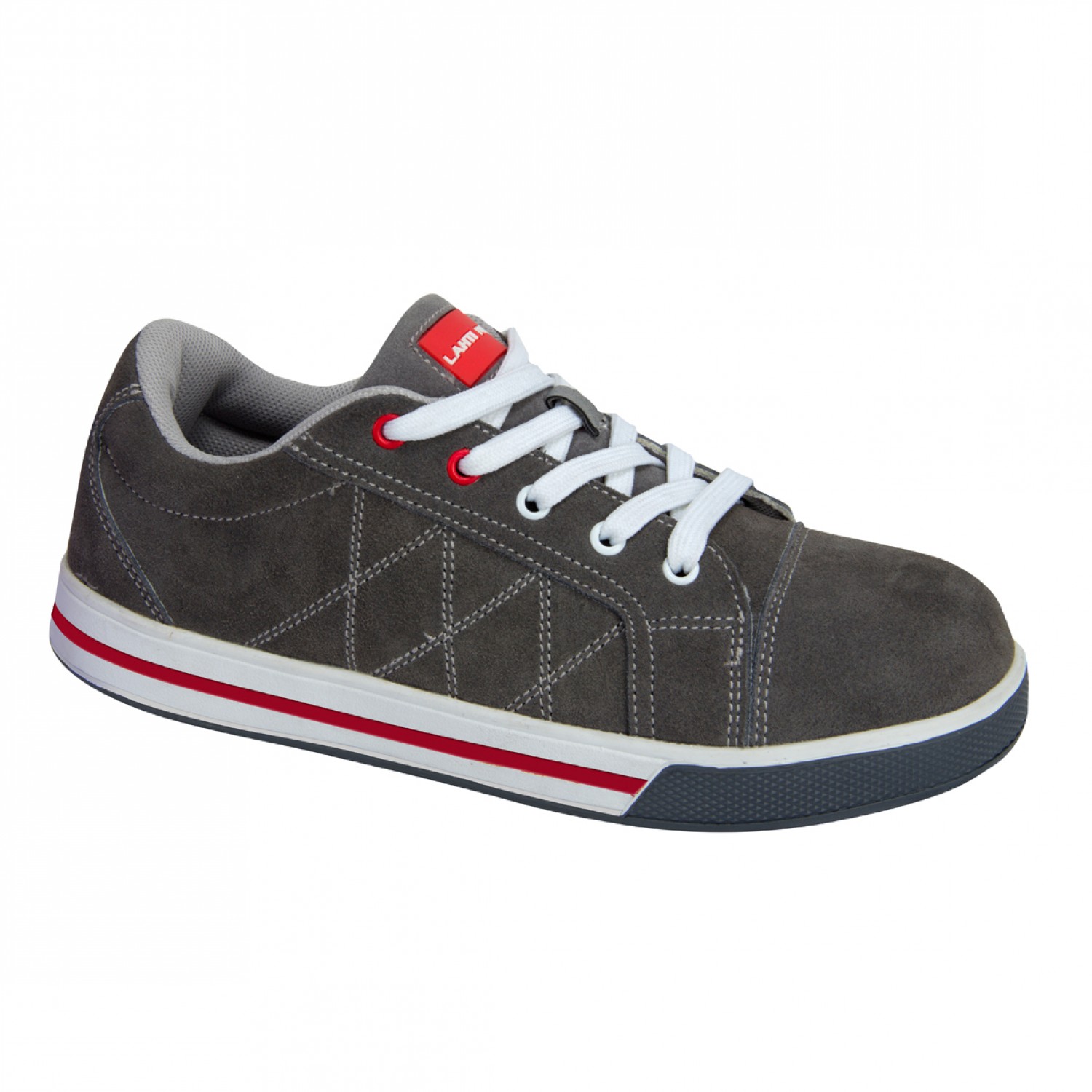 LahtiPro Shoes, Suede, Grey-Red, Sb Sra, 39 , CE, LAHTI (Skostorlek : 46) - 2