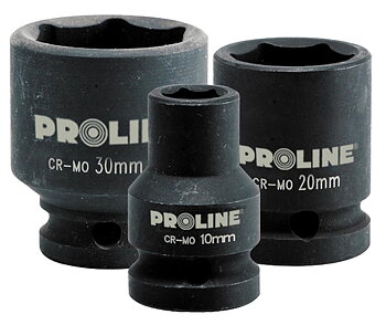 PROLINE TOOLS HEX Impact Socket 1/210-32 mm Crv-Mo, Proline (Storlek (mm) : 15)
