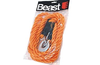 Beast Bogserlina 3000 kg, 3, 9 m x 12 mm, med skyddshölje