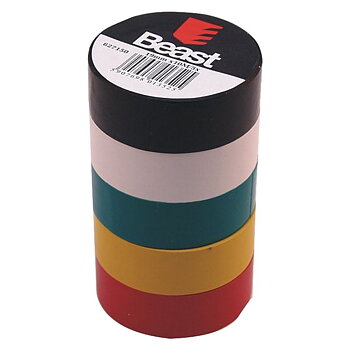Beast Färg Isoleringstejp 19 mm x 10M 5 st
