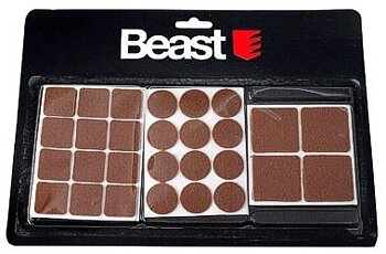 Beast Filtkuddar för möbler, 28 st, bruna