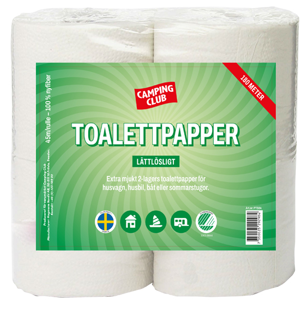 Camping Club Toalettpapper 4-pack 1 ST
