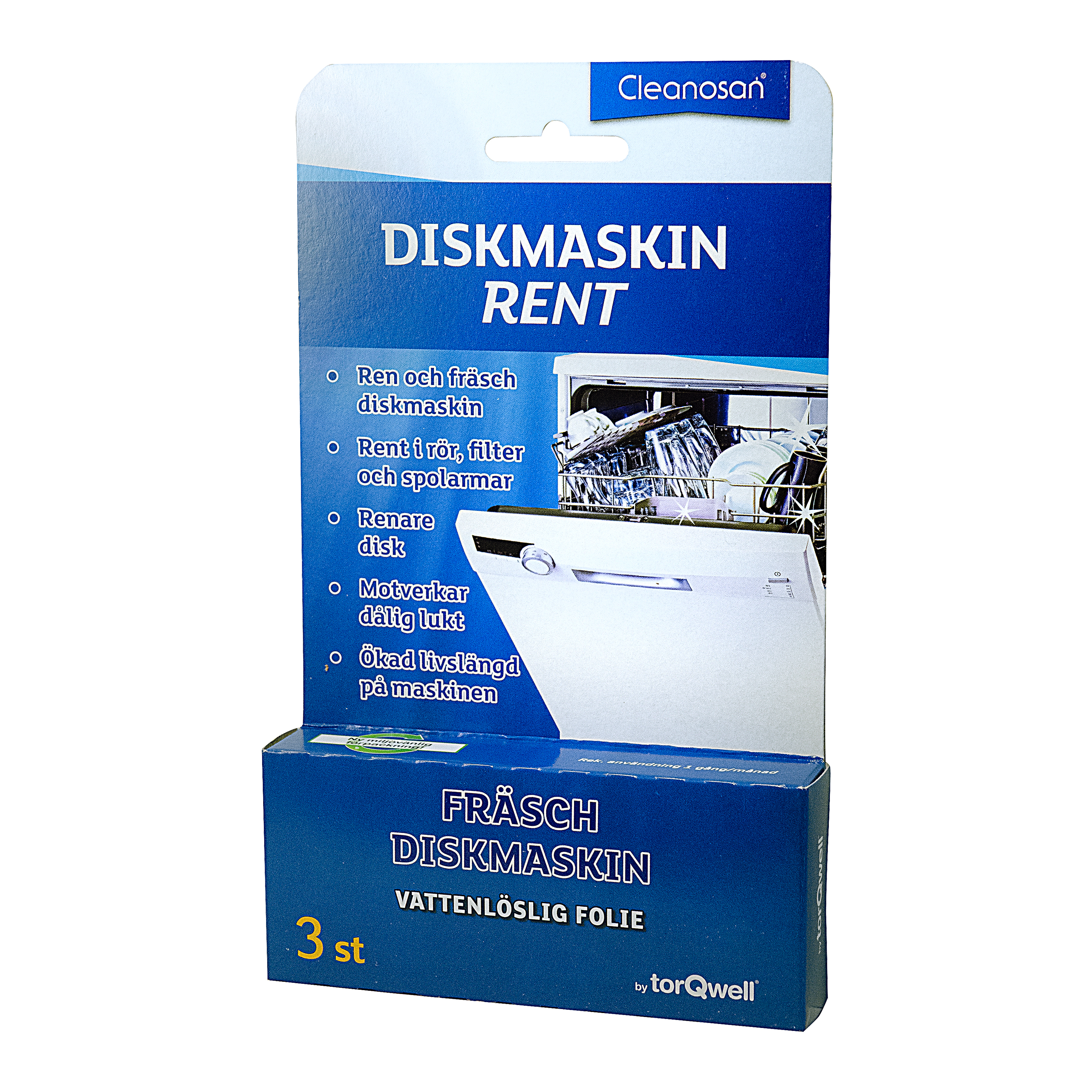 Cleanosan Diskmaskinrent 10st 3-Pack/Kart SV 1 FRP
